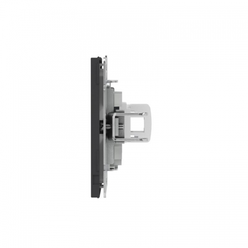 Розетка компьютерная 1-м KANT RJ45 кат.6A без шторки черн. уголь DKC 7012673 7012673