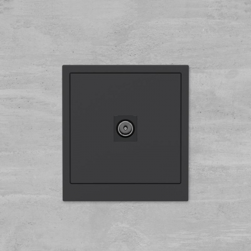 Розетка телевизионная одиночная TV KANT черн. уголь DKC 7012503 7012503