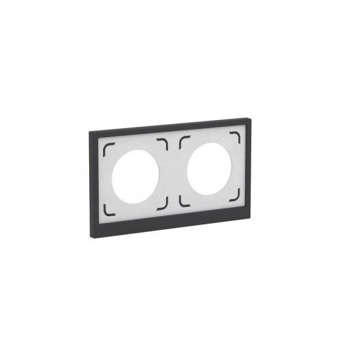 Рамка 2-м KANT IP44 черн. уголь DKC7012944 7012944