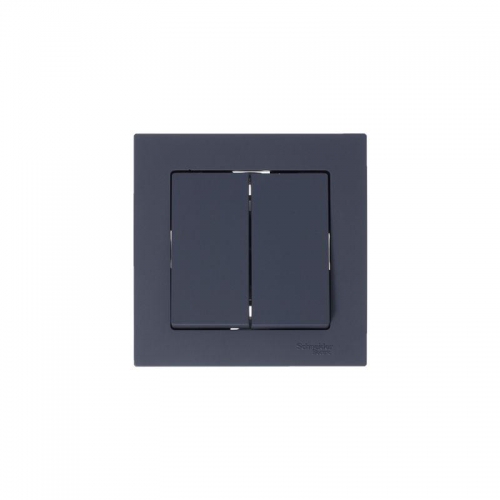 Механизм выключателя 2-кл. СП Atlas Design 10А IP20 (сх. 5) 10AX грифель SchE ATN000751 ATN000751