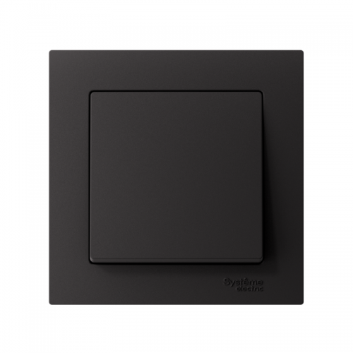 Выключатель 1-кл. СП AtlasDesign 10А IP20 (сх. 1) 10AX в сборе карбон SchE ATN001012 ATN001012