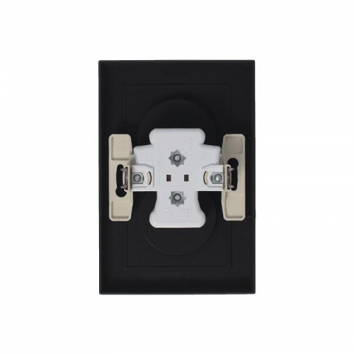 Розетка 2-м Atlas Design без заземл. 16А в сборе карбон SchE ATN001020 ATN001020