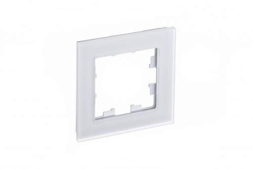Рамка 1-м Atlas Design NATURE мат. стекло бел. SchE ATN330101 ATN330101