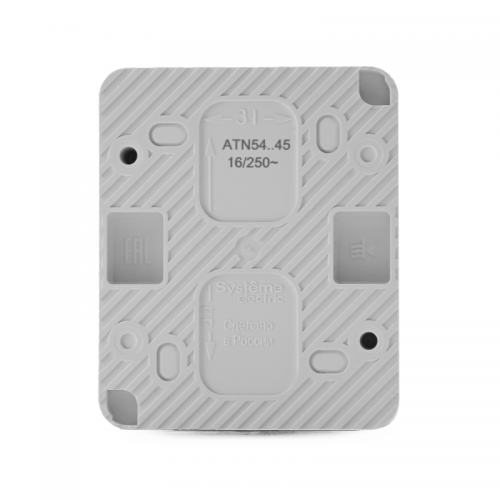 Розетка 1-м ОП AtlasDesign Profi54 16А IP54 250В с заземл. защ. шторки бел. SE ATN540145 ATN540145