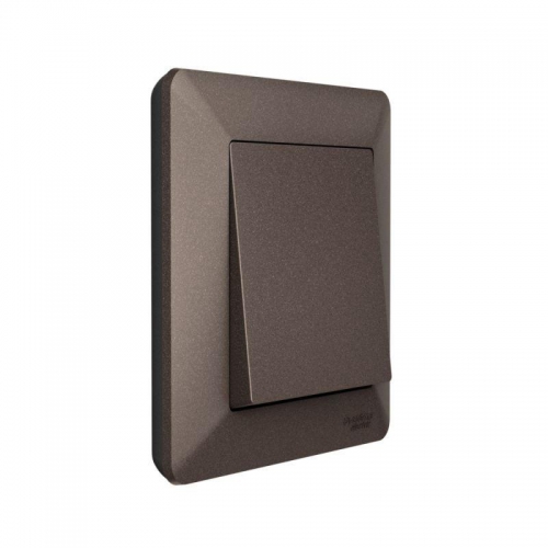 Рамка 1-м AtlasDesign Air мокко/дым. черн. SE ATN220601 ATN220601