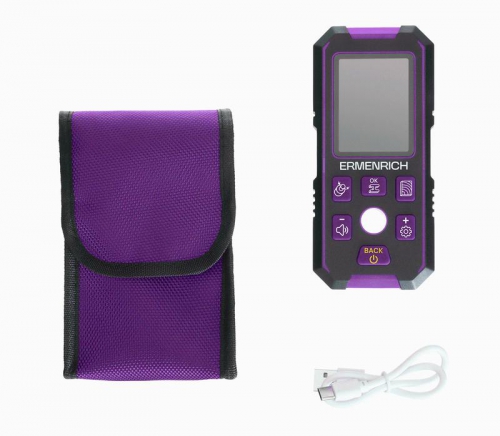 Детектор скрытой проводки Ping SM70 фиолет. Ermenrich 83841 83841