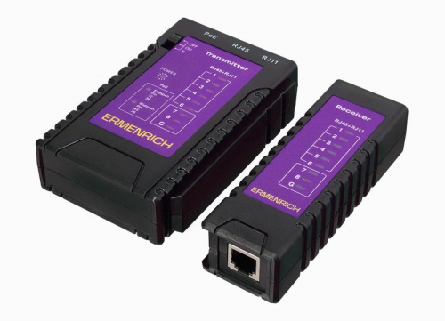 Тестер кабельный NetGeeks NP10 фиолет. Ermenrich 85300 85300