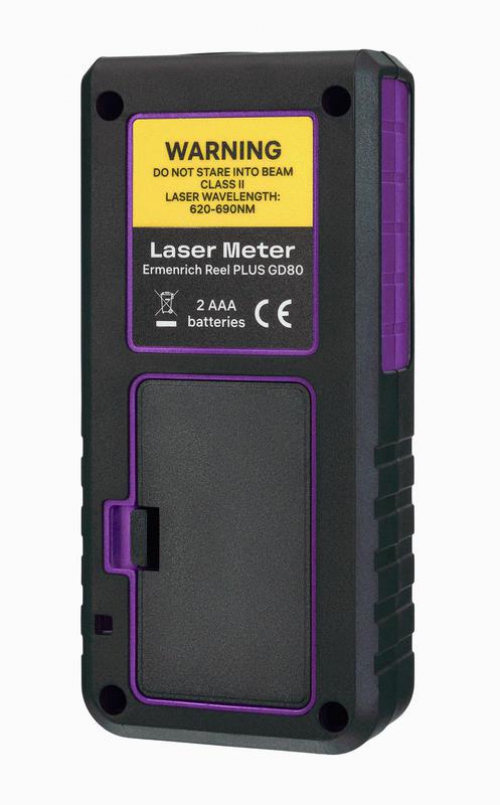 Рулетка лазерная Reel PLUS GD80 фиолет. Ermenrich 85315 85315