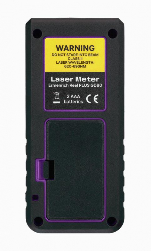 Рулетка лазерная Reel PLUS GD80 фиолет. Ermenrich 85315 85315