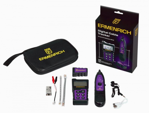 Тестер кабельный многофункциональный NetGeeks NP40 фиолет. Ermenrich 84549 84549