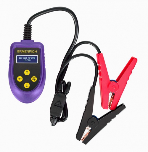 Тестер аккумуляторный Zing AL30 фиолет. Ermenrich 85690 85690