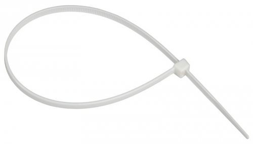 Хомут 4.8х300мм P6.6 самозатухающий бел. (уп.100шт) IEK UHH90-D048-300-100-K01 UHH90-D048-300-100-K01