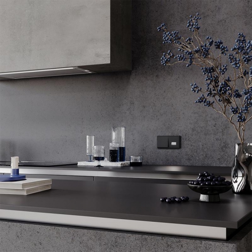 Выключатель 1-кл. СП S70 10А механизм черн. матов. Voltum VLS010108 VLS010108