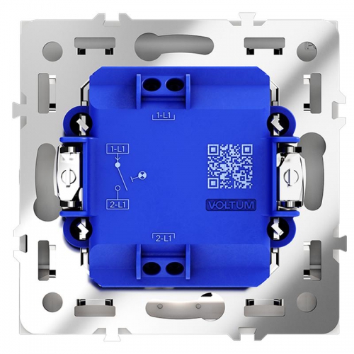 Выключатель 1-кл СП S70 10А с подсветкой механизм бел. матов. Voltum VLS010202 VLS010202