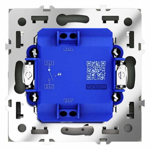 Выключатель 1-кл СП S70 10А с подсветкой механизм черн. матов. Voltum VLS010208 VLS010208