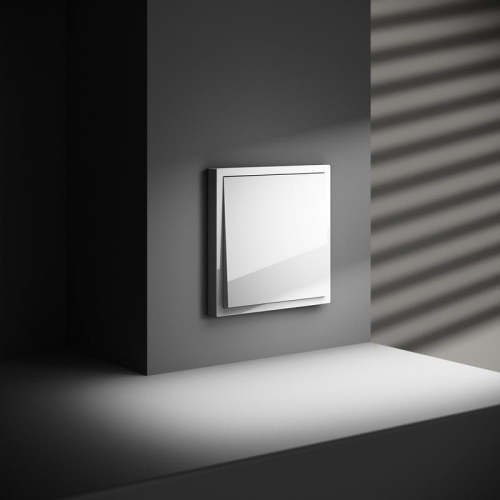 Переключатель проходной 1-кл. СП S70 10А механизм бел. глянцевый Voltum VLS010301 VLS010301