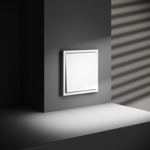 Переключатель проходной 1-кл. СП S70 10А механизм бел. матов. Voltum VLS010302 VLS010302