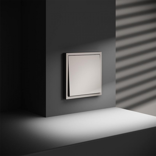 Переключатель проходной 1-кл. СП S70 10А механизм кашемир Voltum VLS010303 VLS010303