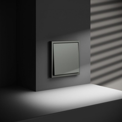 Переключатель проходной 1-кл. СП S70 10А механизм титан Voltum VLS010306 VLS010306