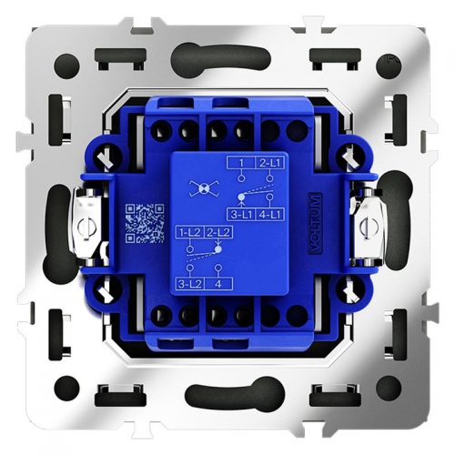 Переключатель перекрестный 1-кл. СП S70 механизм титан Voltum VLS010506 VLS010506