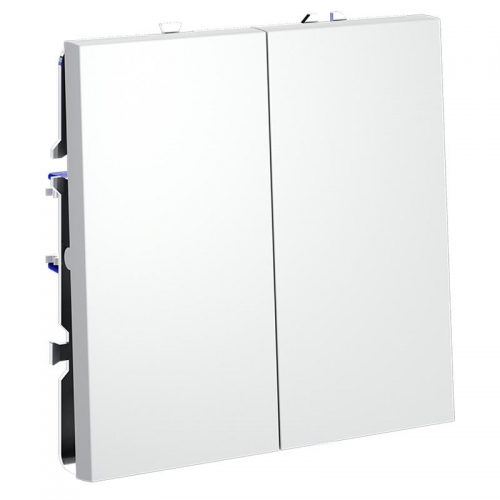 Выключатель 2-кл. СП S70 10А механизм бел. матов. Voltum VLS020102 VLS020102