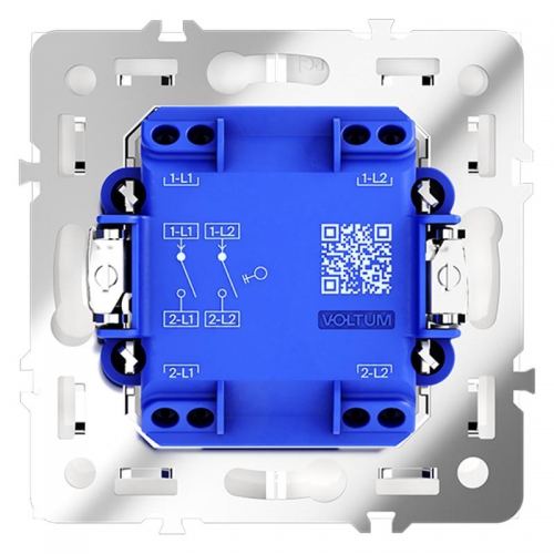 Выключатель 2-кл. СП S70 10А механизм кашемир Voltum VLS020103 VLS020103