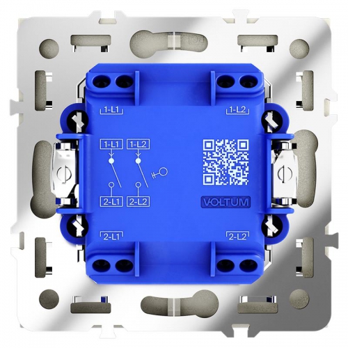 Выключатель 2-кл. СП S70 10А механизм шелк Voltum VLS020104 VLS020104