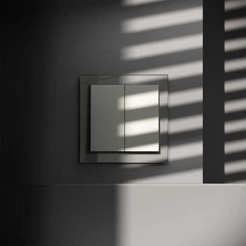 Выключатель 2-кл. СП S70 10А механизм сталь Voltum VLS020105 VLS020105