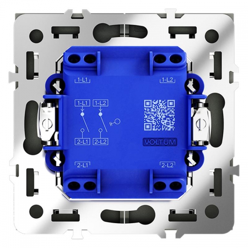 Выключатель 2-кл. СП S70 10А механизм графит Voltum VLS020107 VLS020107