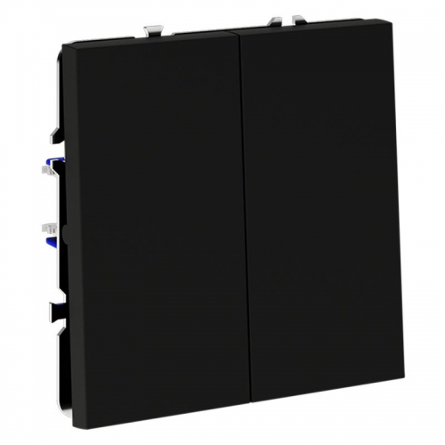 Выключатель 2-кл. СП S70 10А механизм черн. матов. Voltum VLS020108 VLS020108