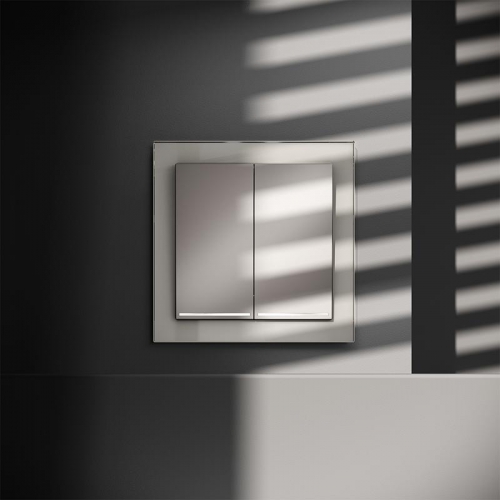 Выключатель 2-кл. СП S70 10А с подсветкой механизм кашемир Voltum VLS020203 VLS020203