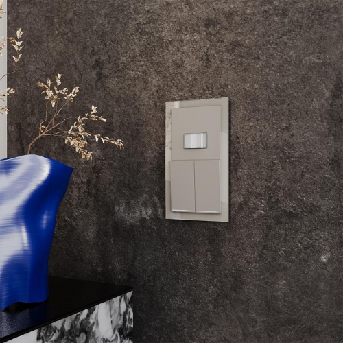 Выключатель 2-кл. СП S70 10А с подсветкой механизм кашемир Voltum VLS020203 VLS020203