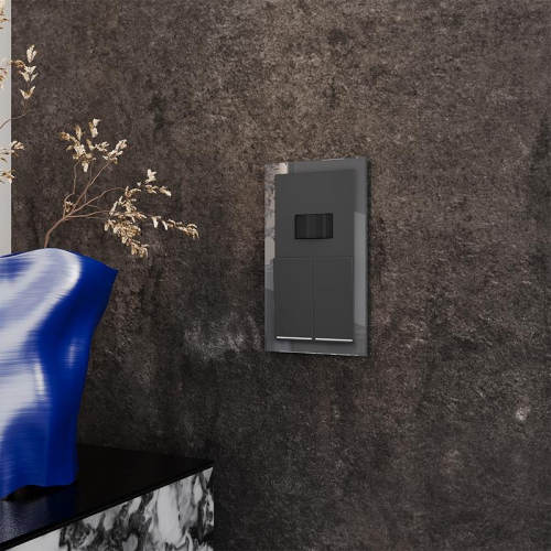 Выключатель 2-кл. СП S70 10А с подсветкой механизм графит Voltum VLS020207 VLS020207