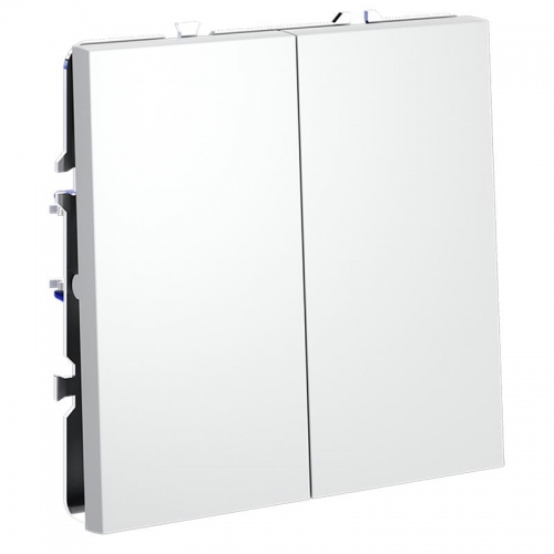 Переключатель проходной 2-кл. СП S70 10А механизм бел. матов. Voltum VLS020302 VLS020302