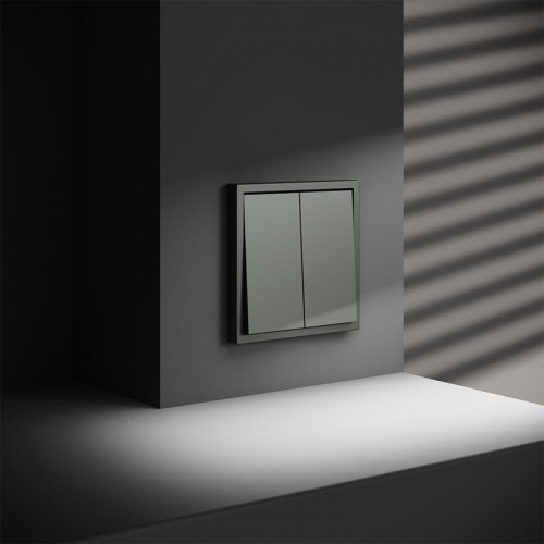 Выключатель 2-кл. СП S70 10А с самовозвратом механизм титан Voltum VLS020606 VLS020606