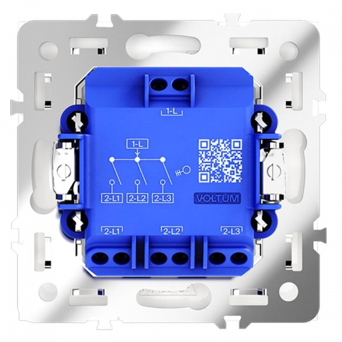 Выключатель 3-кл. СП S70 10А механизм кашемир Voltum VLS030103 VLS030103