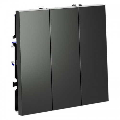 Выключатель 3-кл. СП S70 10А механизм титан Voltum VLS030106 VLS030106