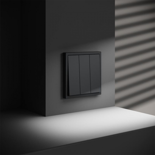 Выключатель 3-кл. СП S70 10А механизм графит Voltum VLS030107 VLS030107