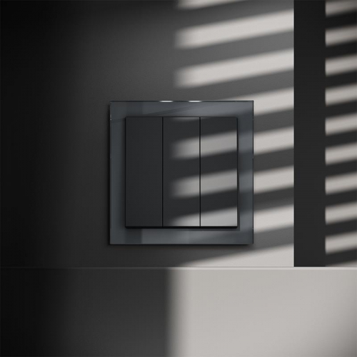 Выключатель 3-кл. СП S70 10А механизм графит Voltum VLS030107 VLS030107