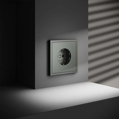 Розетка 1-м СП S70 16А с заземл. механизм титан Voltum VLS040106 VLS040106