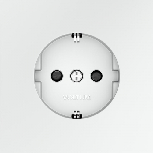 Розетка 1-м СП S70 16А с заземл. защ. шторки механизм бел. матов. Voltum VLS040202 VLS040202