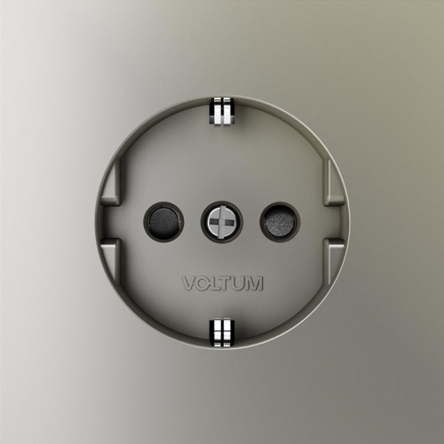 Розетка 1-м СП S70 16А с заземл. защ. шторки механизм шелк Voltum VLS040204 VLS040204