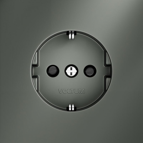 Розетка 1-м СП S70 16А с заземл. защ. шторки механизм титан Voltum VLS040206 VLS040206