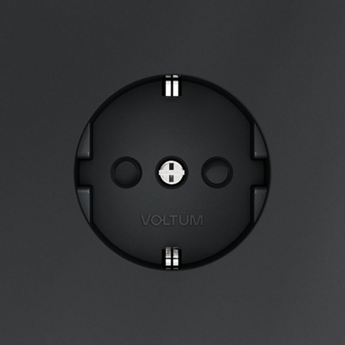 Розетка 1-м СП S70 16А с заземл. защ. шторки механизм графит Voltum VLS040207 VLS040207