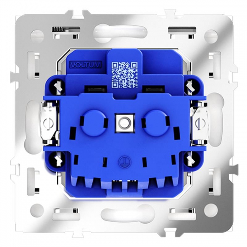 Розетка 1-м СП S70 16А с заземл. защ. шторки + крышка механизм кашемир Voltum VLS040303 VLS040303