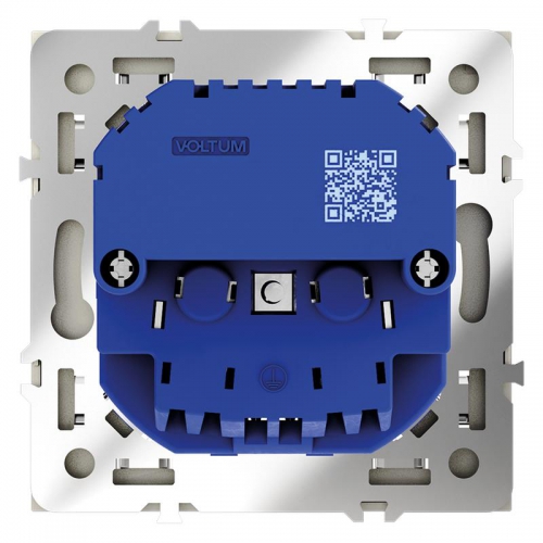 Розетка 1-м СП S70 16А с USB A+С с заземл. защ. шторки механизм сталь Voltum VLS040505 VLS040505