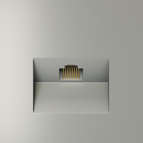 Розетка компьютерная 1-м СП S70 RJ45 кат.6 механизм сталь Voltum VLS060105 VLS060105