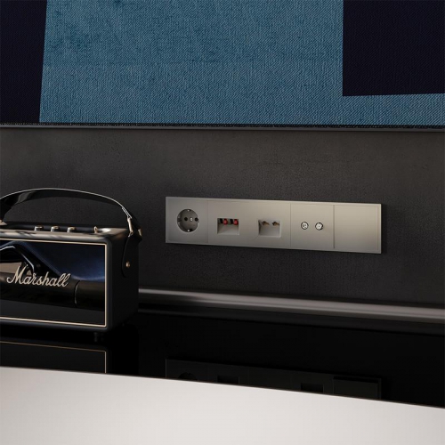 Розетка компьютерная 2-м СП S70 RJ45 + RJ45 кат.6 механизм шелк Voltum VLS060204 VLS060204