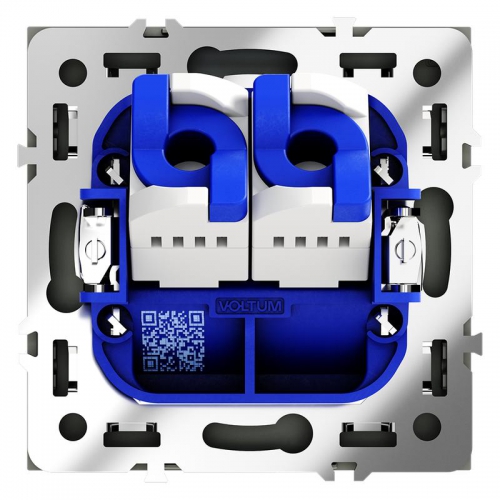 Розетка компьютерная 2-м СП S70 RJ45 + RJ45 кат.6 механизм графит Voltum VLS060207 VLS060207
