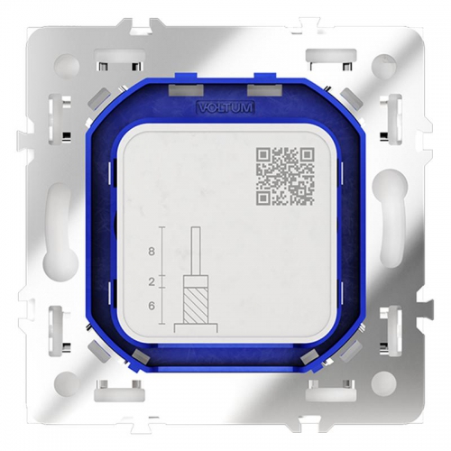 Розетка телевизионная оконечная TV + SAT 2-м СП S70 механизм бел. глянцевый Voltum VLS060401 VLS060401